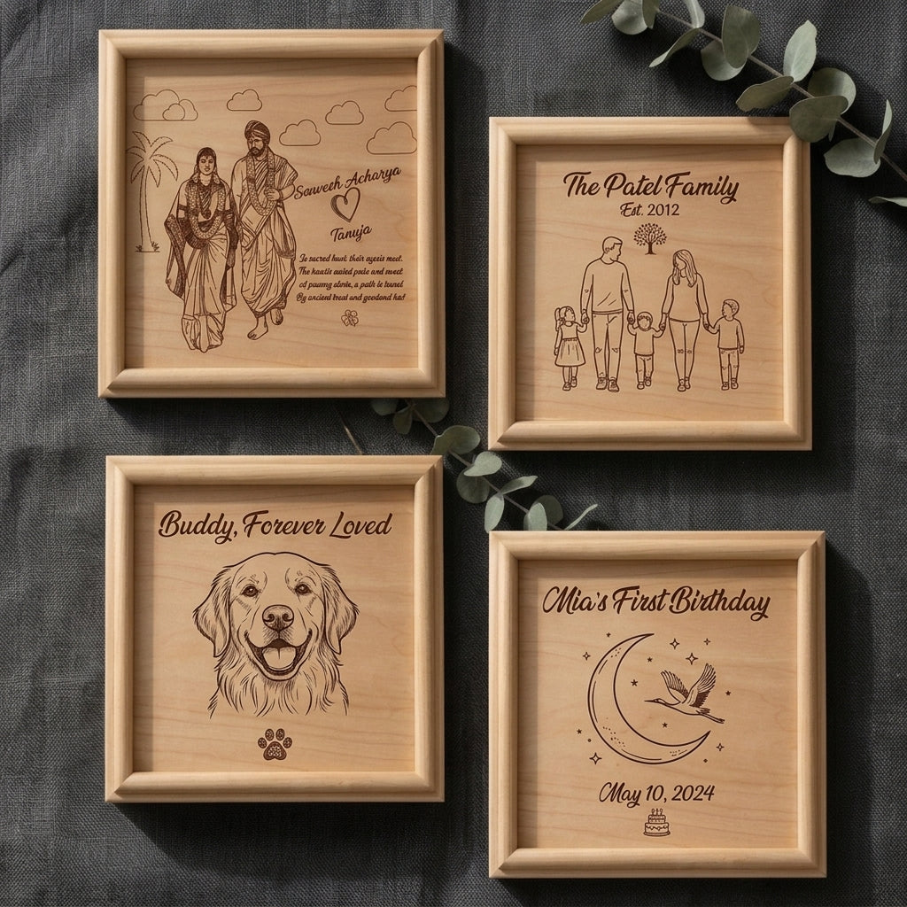 The Lasting Appeal of Wooden Wedding Gift Engravings Compared to Digital Photos