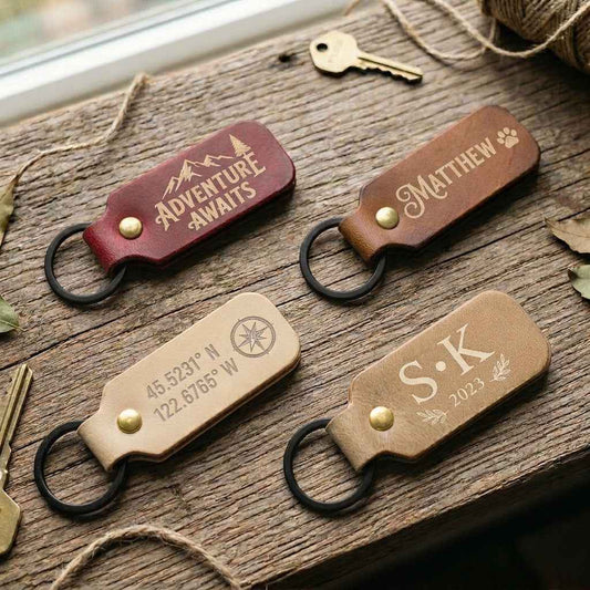 Genuine Leather Keychain - Stylish and Durable Accessory