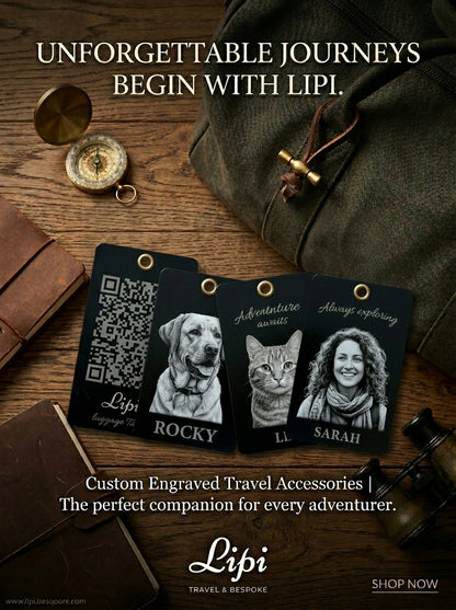 The Family Transit Set | 4-Piece Personalized Bag Tags