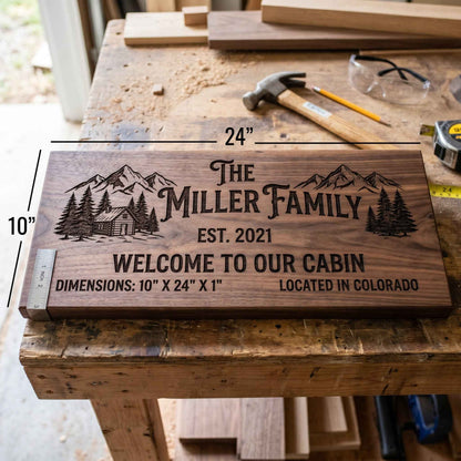 Heritage Custom Wood Sign - Solid 1-Inch Architectural Sign Board